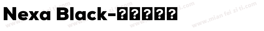 Nexa Black字体转换